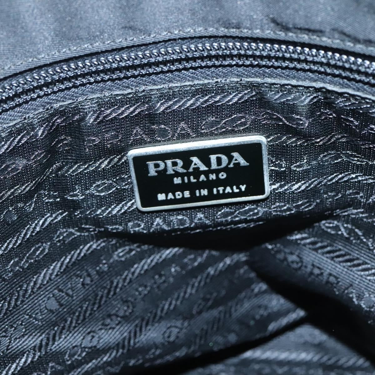 Prada Buckle Messenger Bag Tessuto, BLACK, NYLON, Shoulder bag