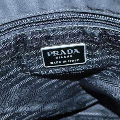 Prada Buckle Messenger Bag Tessuto, BLACK, NYLON, Shoulder bag