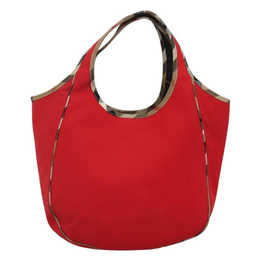Burberry Shoulder Bag Nova Check Canvas, RED, CANVAS, Shoulder bag