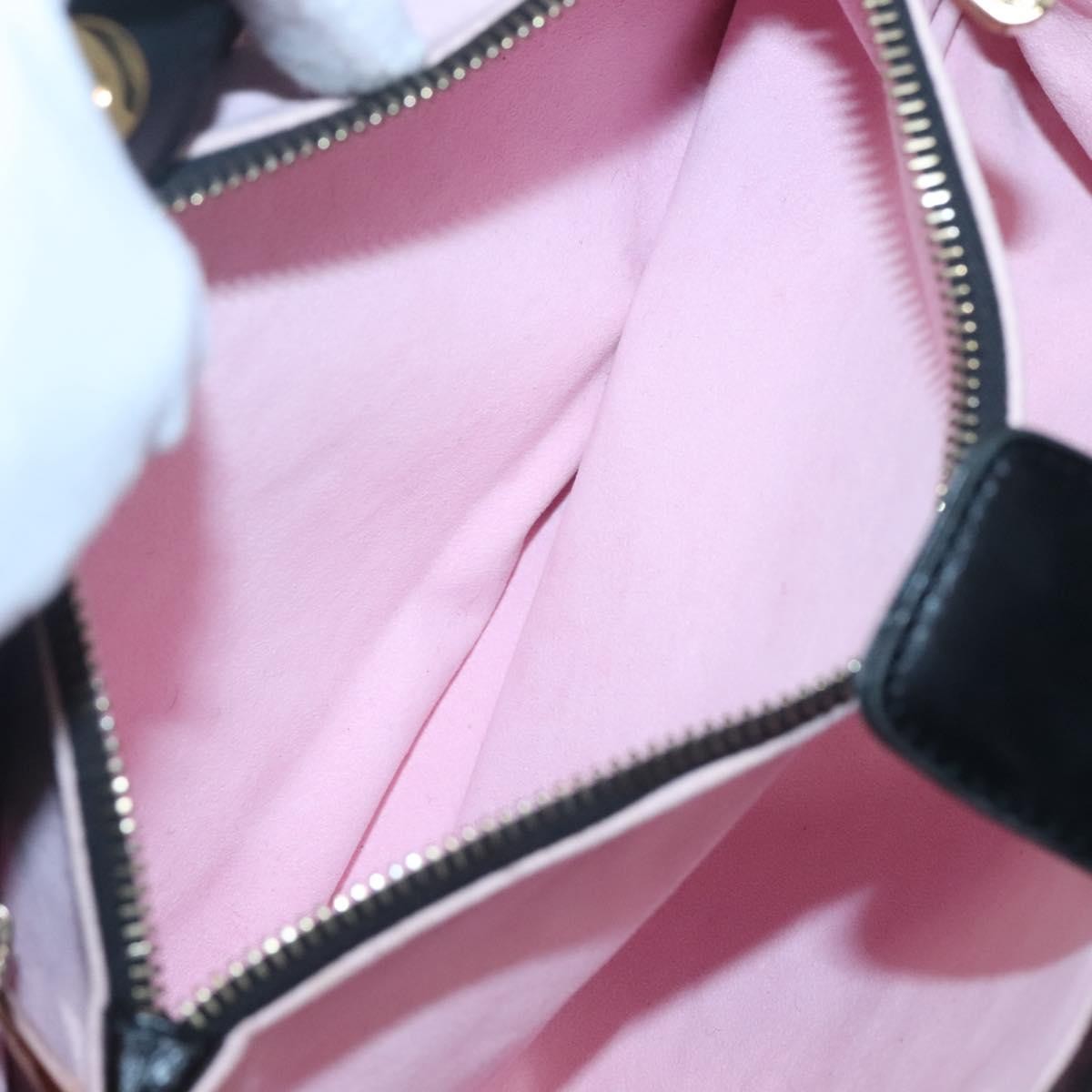 Bally Vintage Handbag Quilted Leather, BLACK, LEATHER, Handbag