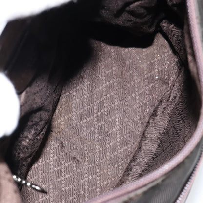 Gucci Vintage Bamboo Handle Bag Nylon, BROWN, NYLON, Handbag