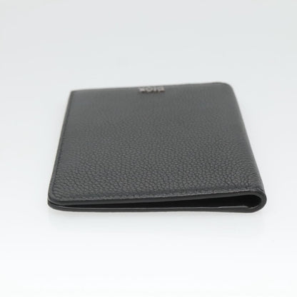 Christian Dior Bifold Card Holder Leather, BLACK, LEATHER, Card Holders