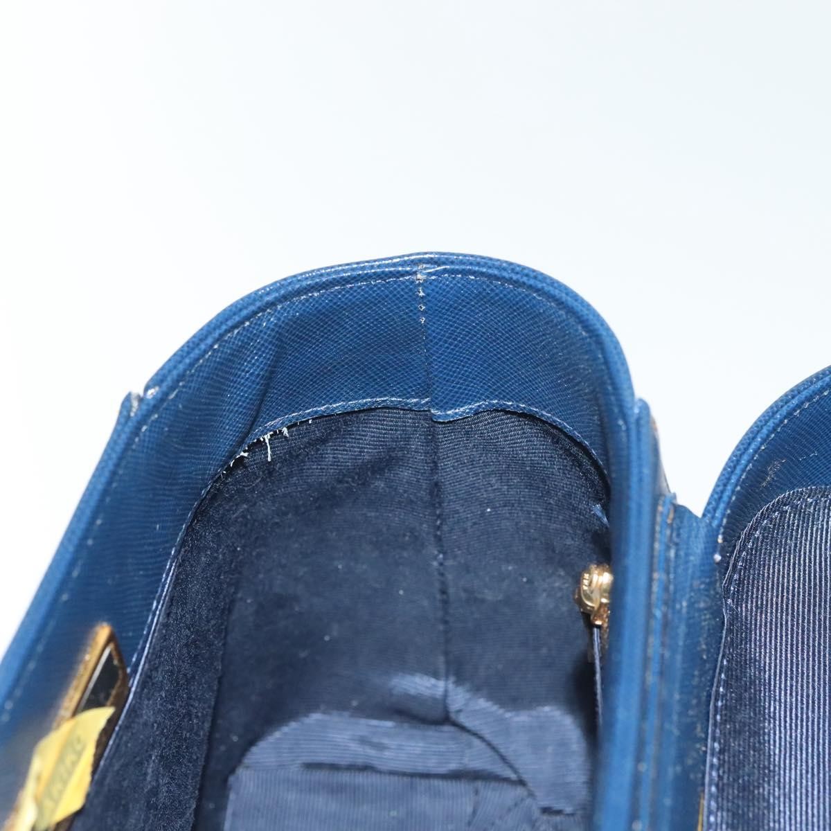 Valentino Garavani Vintage Handbag Leather, NAVY, LEATHER, Handbag