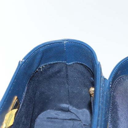 Valentino Garavani Vintage Handbag Leather, NAVY, LEATHER, Handbag