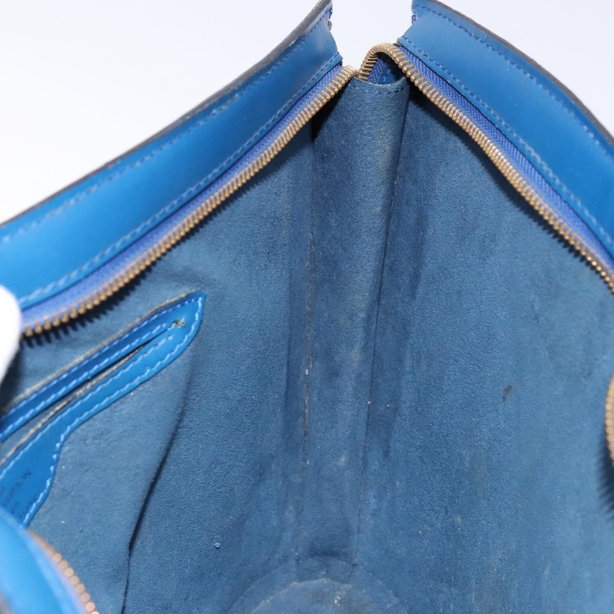 Louis Vuitton Saint Jacques Handbag Epi Leather, BLUE, LEATHER, Shoulder bag