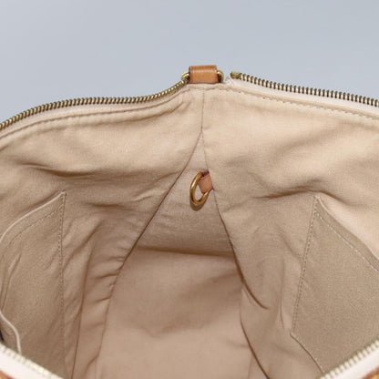 Louis Vuitton Siracusa Handbag Damier, WHITE, CANVAS, Shoulder bag