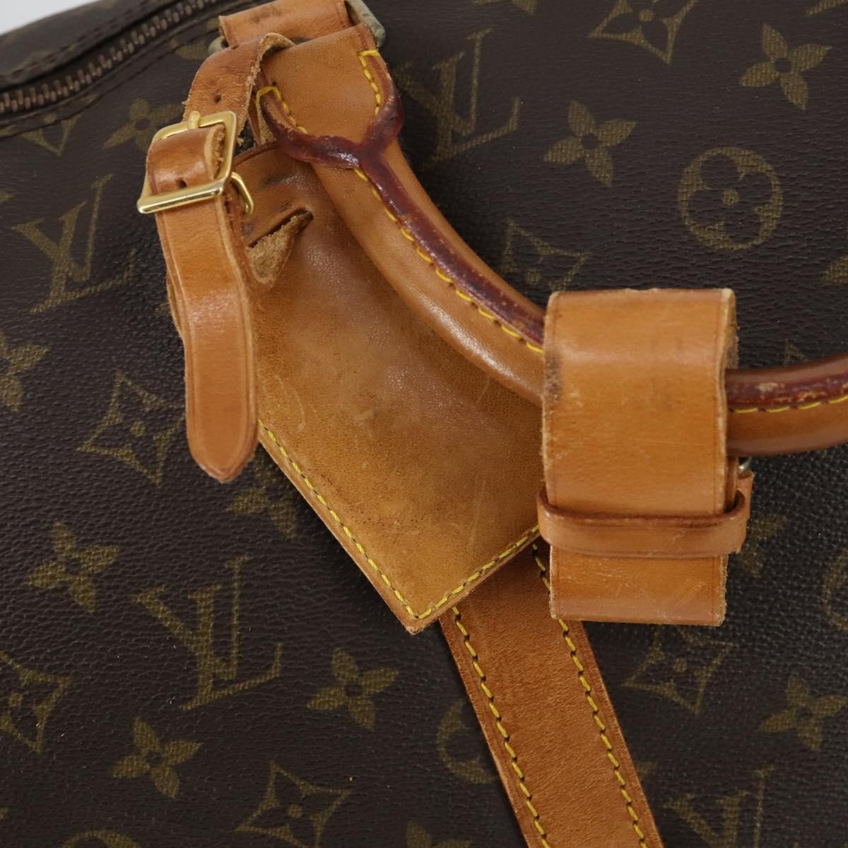 Louis Vuitton Keepall Bag Monogram Canvas, BROWN, CANVAS, Travel bag
