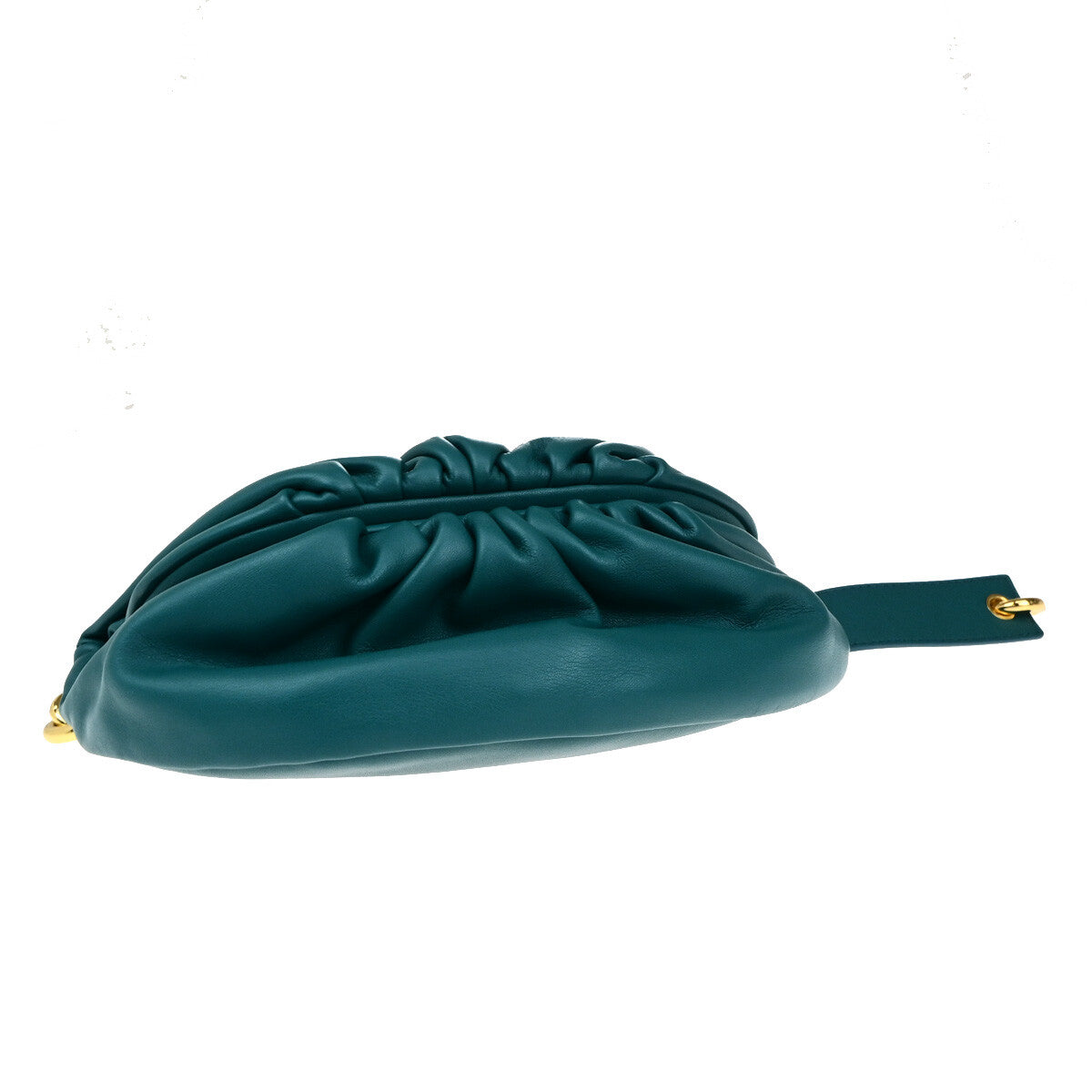 Bottega Veneta The Chain Pouch Leather, GREEN, LEATHER, Clutche & pouche