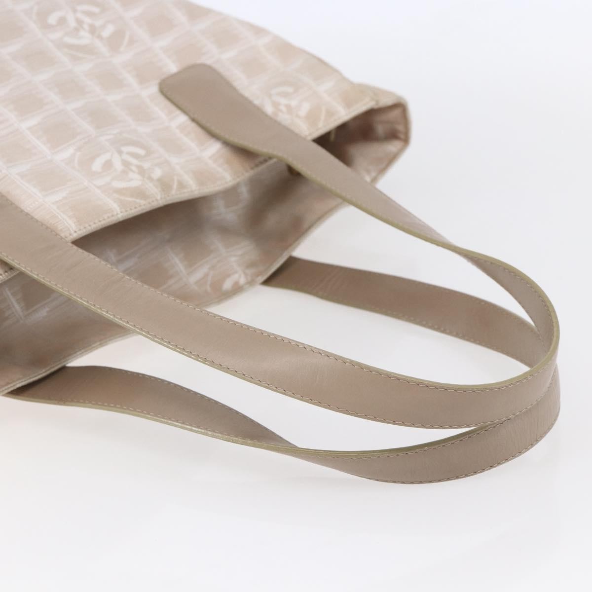 Chanel Travel Line Tote Nylon, BEIGE, NYLON, Tote bag