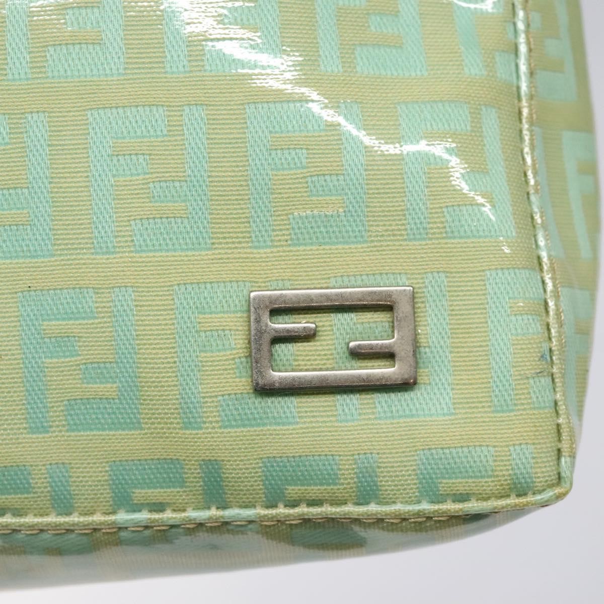 Fendi Vintage Belted Pochette Zucchino Canvas, GREEN, CANVAS, Clutche & pouche