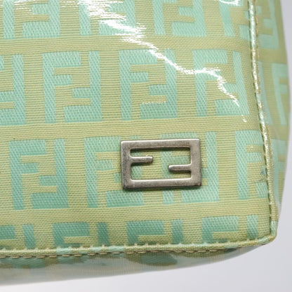 Fendi Vintage Belted Pochette Zucchino Canvas, GREEN, CANVAS, Clutche & pouche