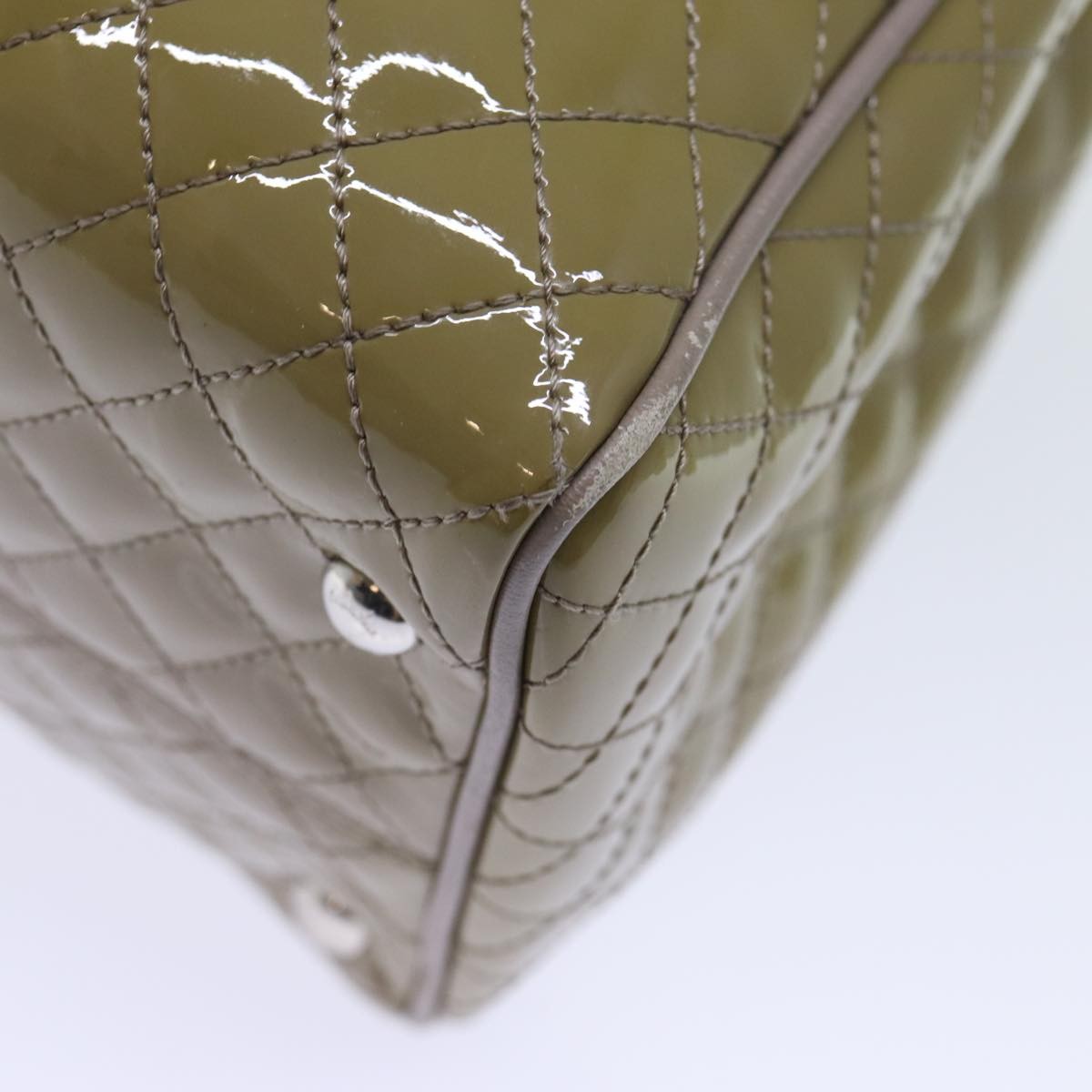 Salvatore Ferragamo Vala Handbag Patent leather, BEIGE, PATENT_LEATHER, Handbag