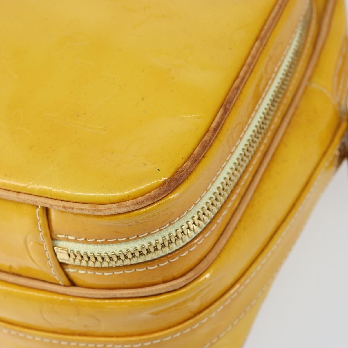 Louis Vuitton Wooster Handbag Monogram Vernis, YELLOW, PATENT_LEATHER, Shoulder bag