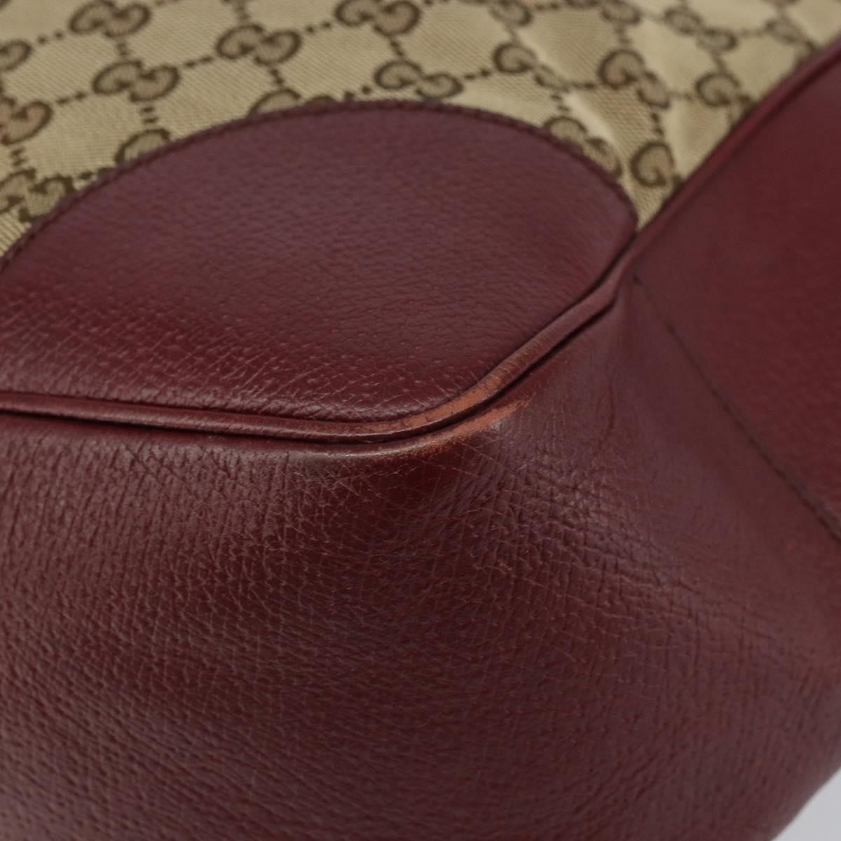 Gucci Bree Tote GG Canvas with Leather, BEIGE, CANVAS, Tote bag