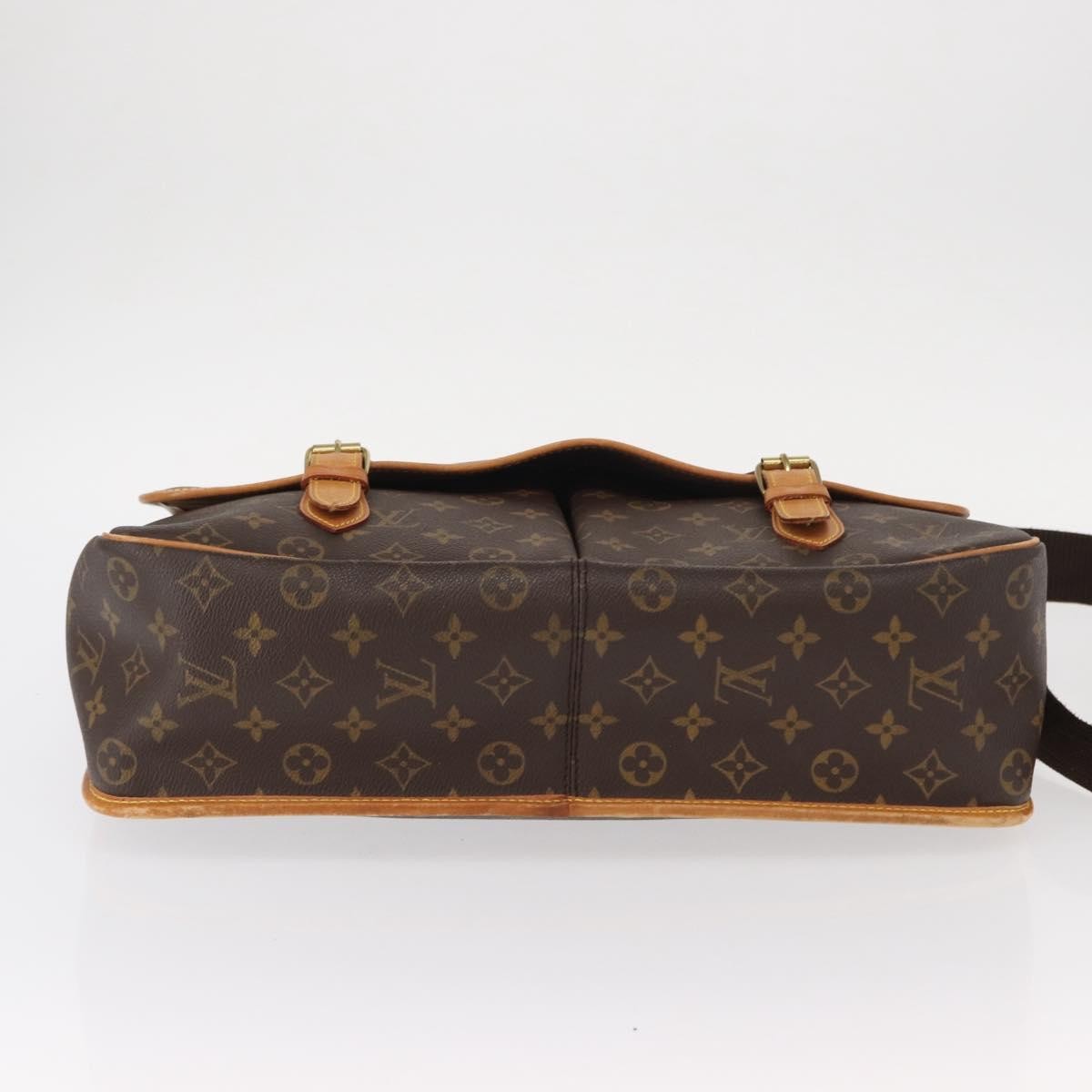 Louis Vuitton Sac Gibeciere Messenger Bag Monogram Canvas, BROWN, CANVAS, Shoulder bag