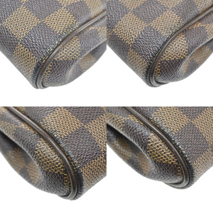 Louis Vuitton Eva Handbag Damier, BROWN, CANVAS, Clutche & pouche