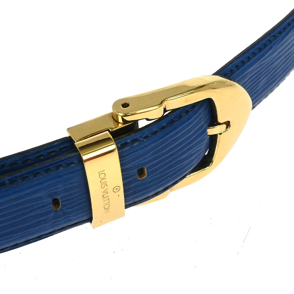 Louis Vuitton Classique Belt Epi Leather, BLUE, LEATHER, Belts