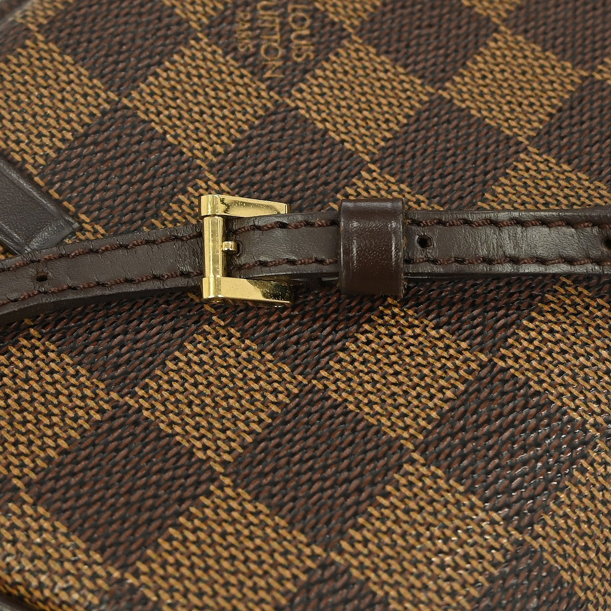 Louis Vuitton Ipanema Pochette Damier, BROWN, CANVAS, Clutche & pouche