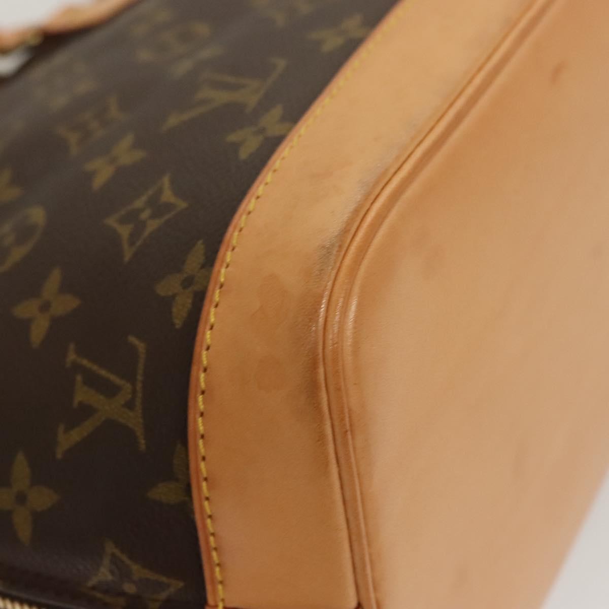 Louis Vuitton Alma Handbag Monogram Canvas, BROWN, CANVAS, Handbag