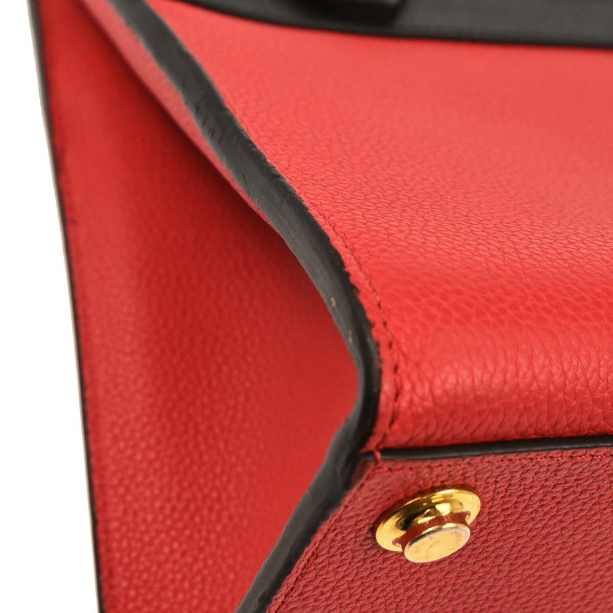 Louis Vuitton City Steamer Handbag Leather, RED, LEATHER, Handbag