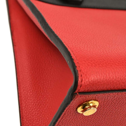 Louis Vuitton City Steamer Handbag Leather, RED, LEATHER, Handbag