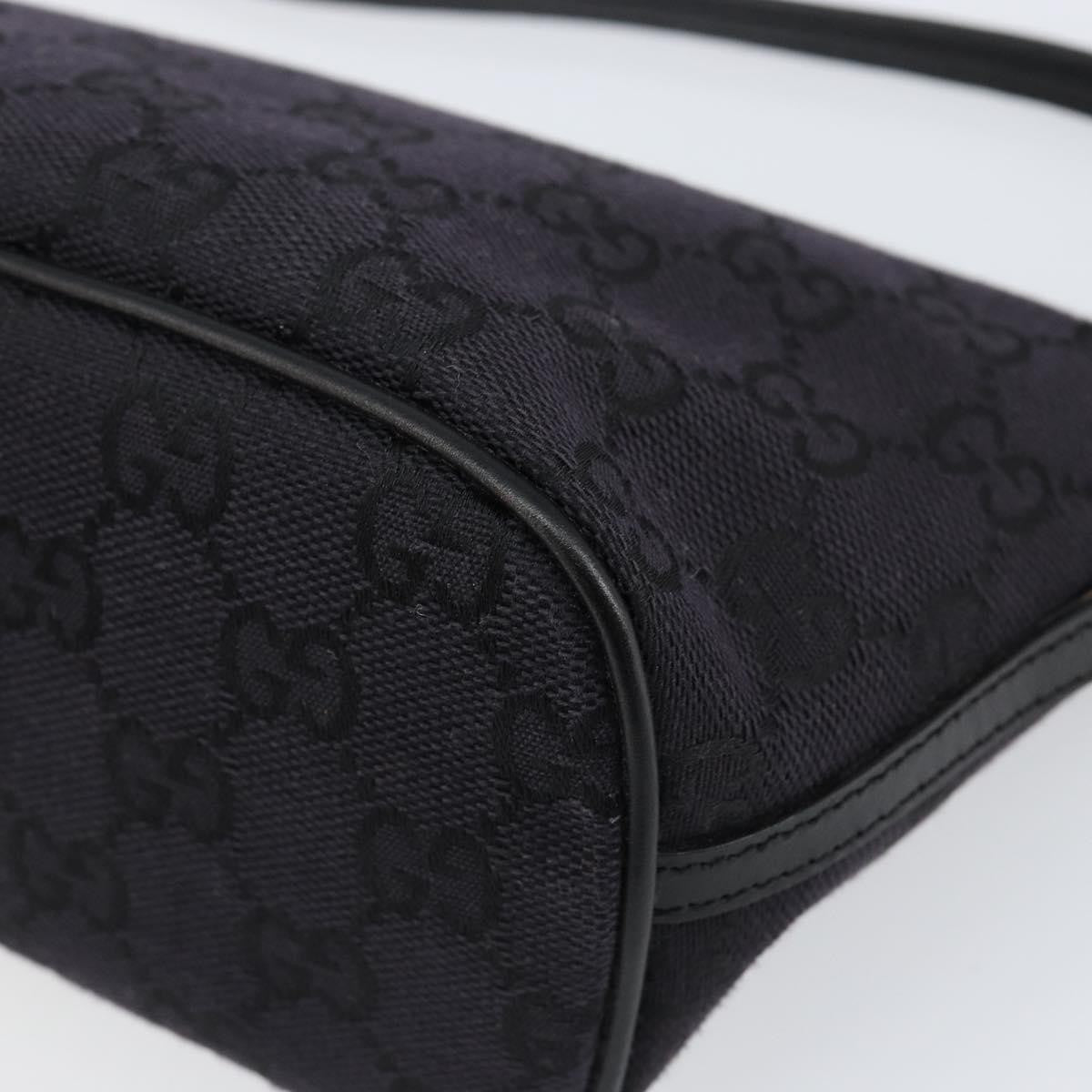 Gucci Vintage Boat Pochette GG Canvas, BLACK, CANVAS, Clutche & pouche