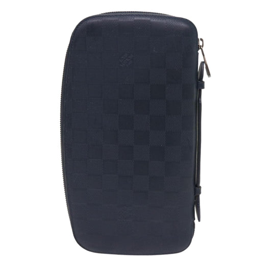 Louis Vuitton Organiser Atholl Leather, BLACK, LEATHER, Clutche & pouche