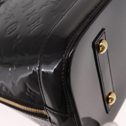 Louis Vuitton Alma Handbag Monogram Vernis, BURGUNDY, PATENT_LEATHER, Handbag