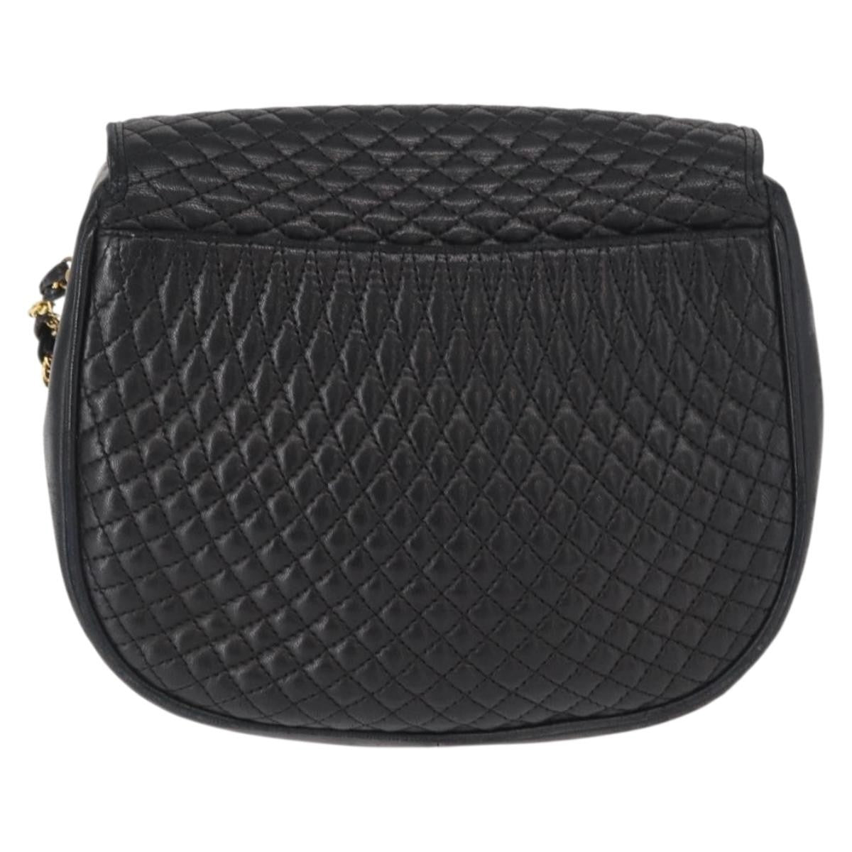 Bally Vintage Shoulder Bag Leather, BLACK, LEATHER, Shoulder bag