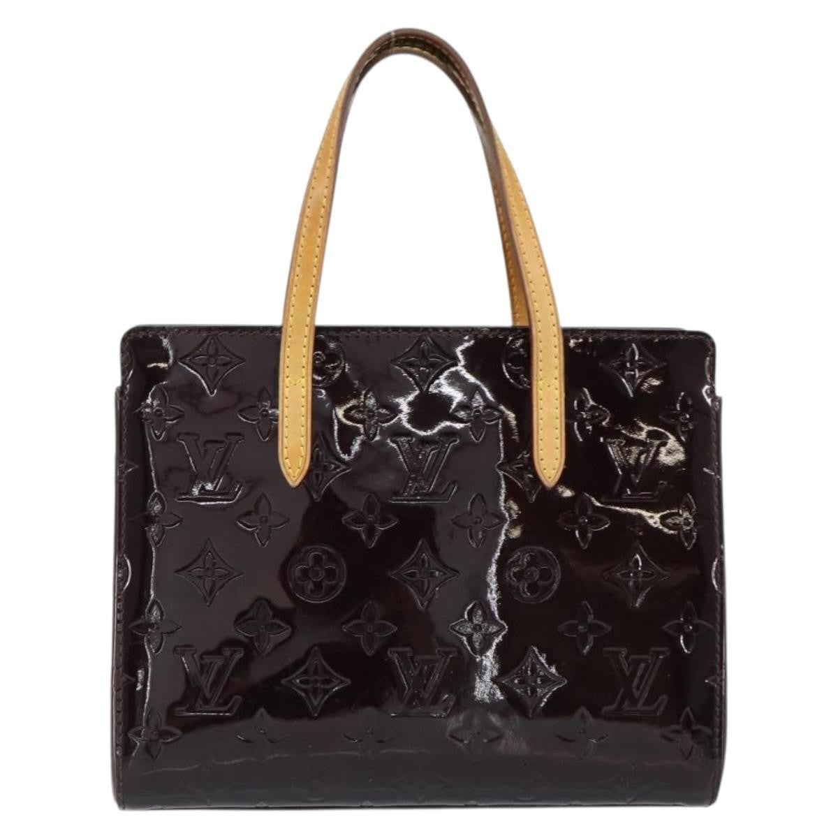 Louis Vuitton Catalina Handbag Monogram Vernis, PURPLE, PATENT_LEATHER, Handbag