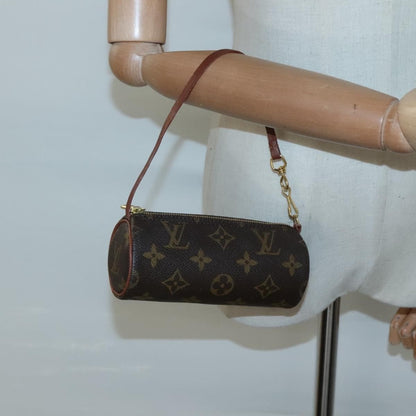 Louis Vuitton Papillon Pochette Monogram Canvas, BROWN, CANVAS, Handbag
