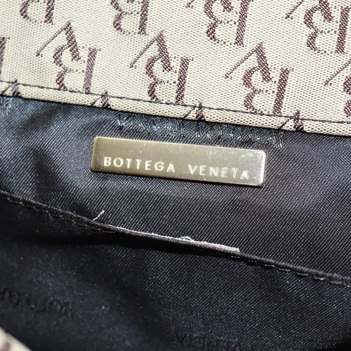 Bottega Veneta Vintage Flap Shoulder Bag Canvas, BEIGE, CANVAS, Shoulder bag