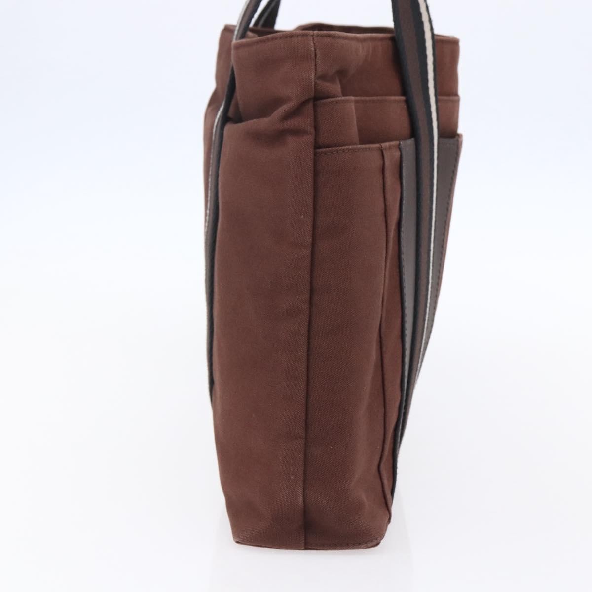 Hermes Troca Horizontal Tote Canvas, BROWN, CANVAS, Tote bag