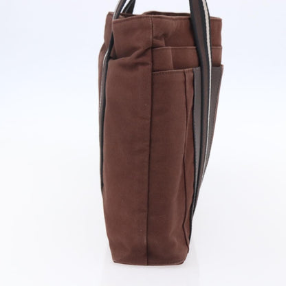 Hermes Troca Horizontal Tote Canvas, BROWN, CANVAS, Tote bag