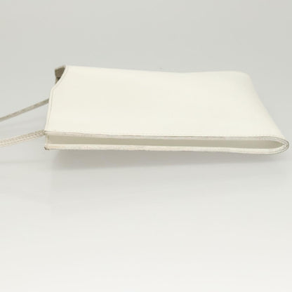 Hermes Onimaitou Handbag Leather, WHITE, LEATHER, Handbag