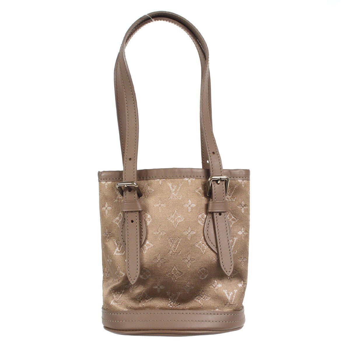 Louis Vuitton Bucket Bag Monogram Satin, BROWN, SATIN, Handbag