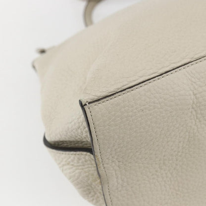 Gucci Bamboo Daily Top Handle Bag Leather, WHITE, LEATHER, Handbag