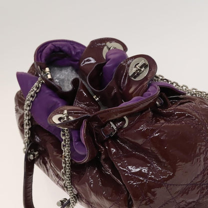 Christian Dior Le Trente Bag Cannage Quilt Patent, PURPLE, PATENT_LEATHER, Shoulder bag