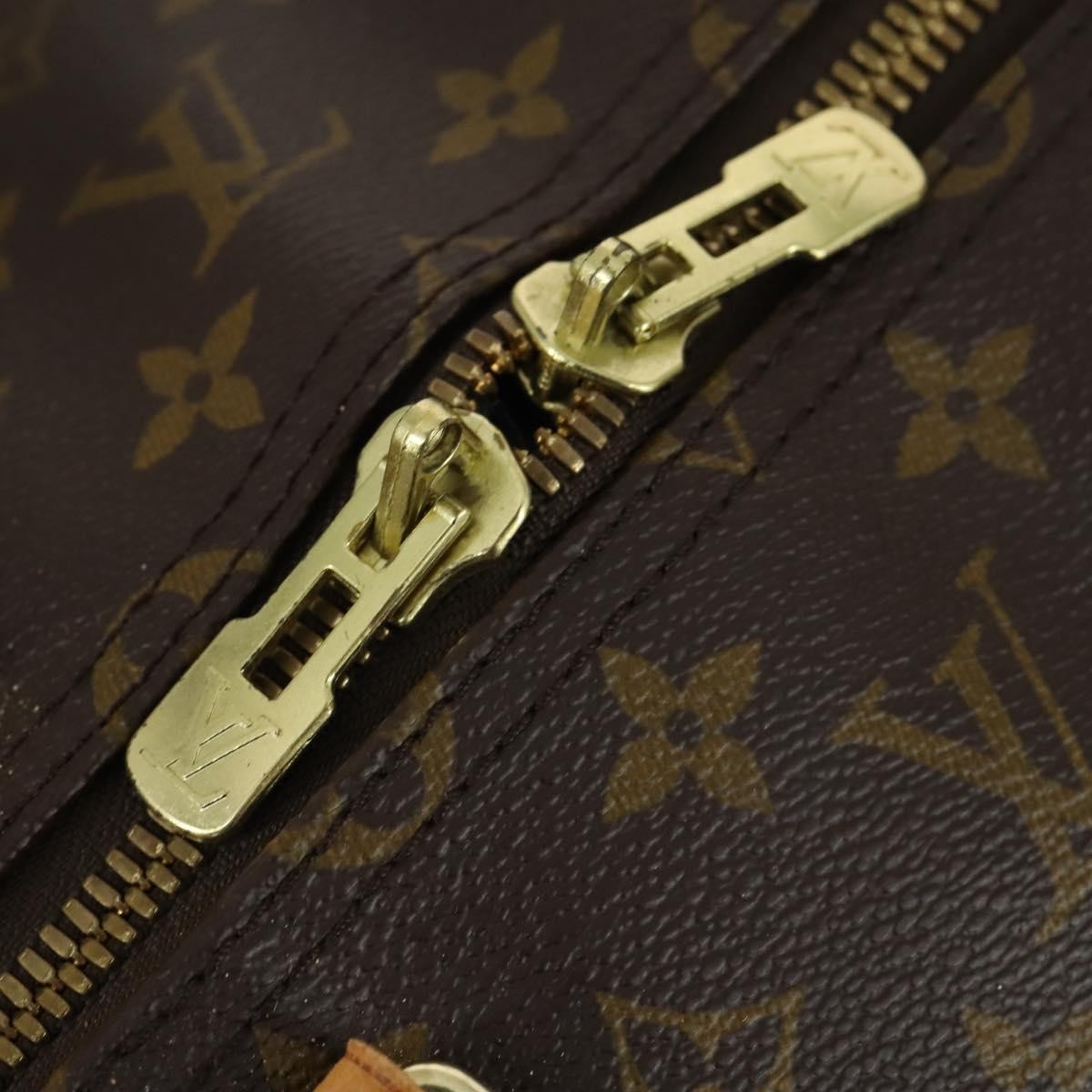 Louis Vuitton Keepall Bag Monogram Canvas, BROWN, CANVAS, Travel bag