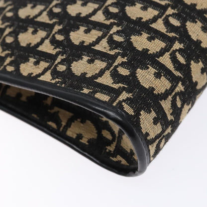 Christian Dior Vintage Trotter Shoulder Bag Canvas, NAVY, CANVAS, Shoulder bag