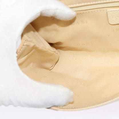 Bvlgari B.Zero1 Logomania Bag Canvas with Leather, BEIGE, CANVAS, Shoulder bag