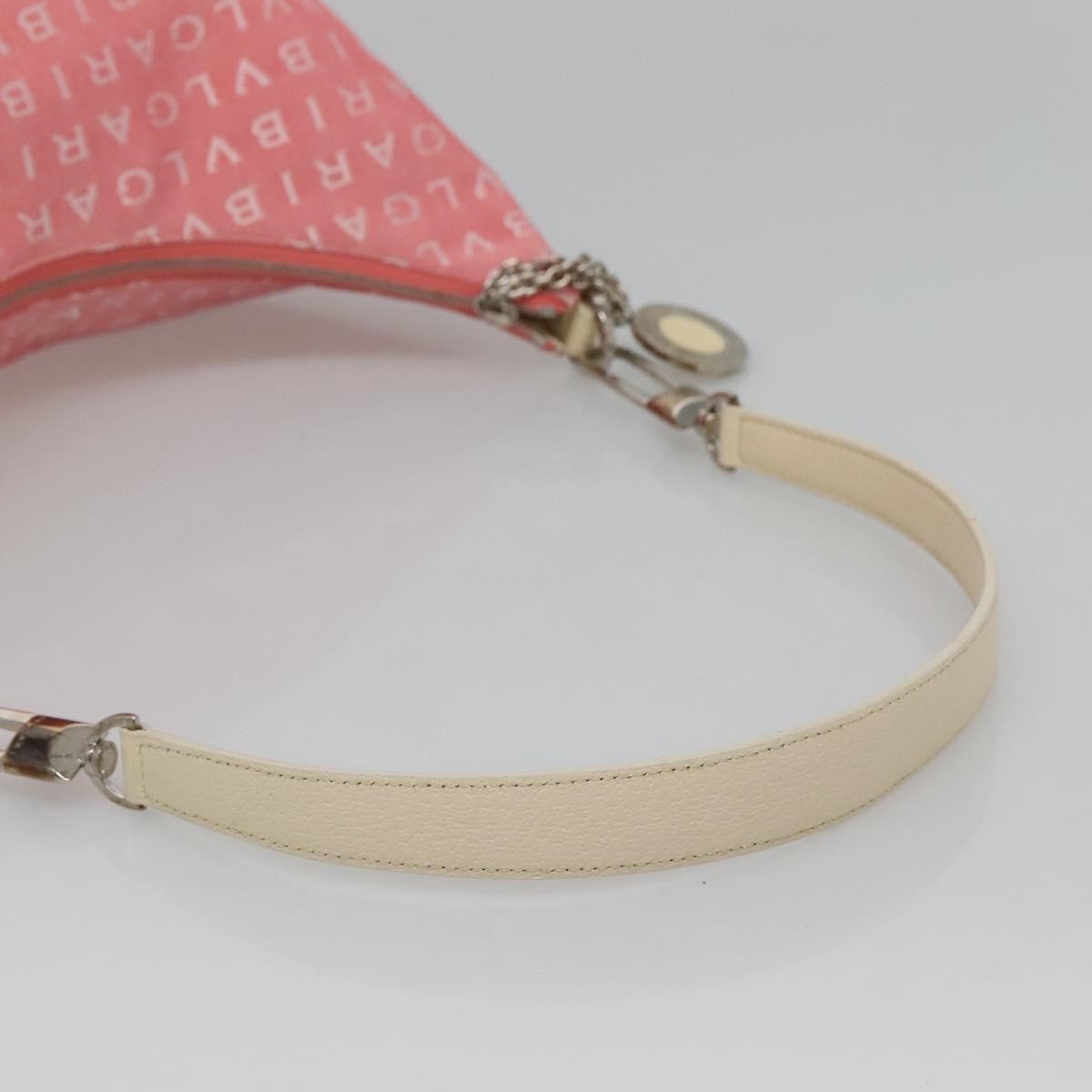 Bvlgari B.Zero1 Logomania Bag Canvas with Leather, PINK, CANVAS, Shoulder bag