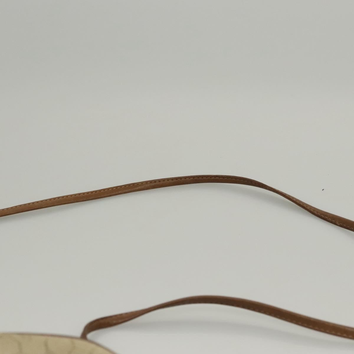 Christian Dior Vintage Honeycomb Shoulder Bag Canvas, BEIGE, CANVAS, Shoulder bag