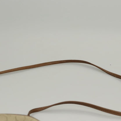 Christian Dior Vintage Honeycomb Shoulder Bag Canvas, BEIGE, CANVAS, Shoulder bag