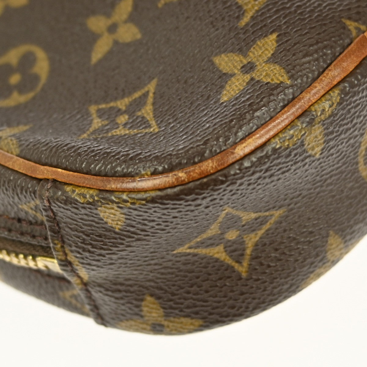 Louis Vuitton Pochette Gange Monogram Canvas, BROWN, CANVAS, Clutche & pouche