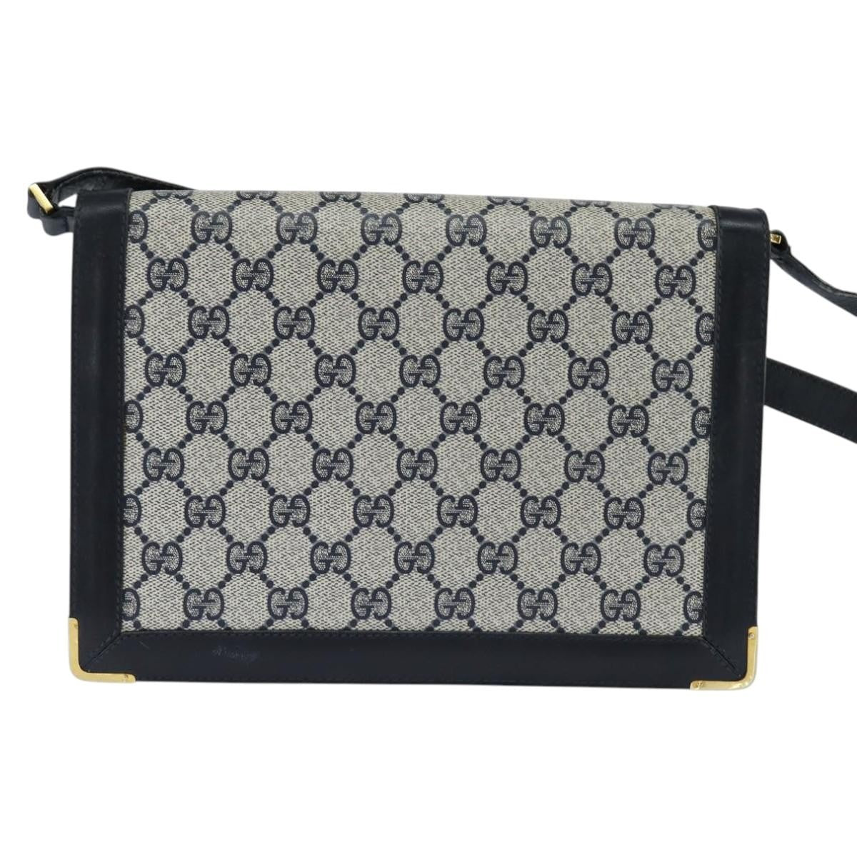 Gucci GG Supreme Messenger Bag GG canvas, NAVY, PVC, Shoulder bag