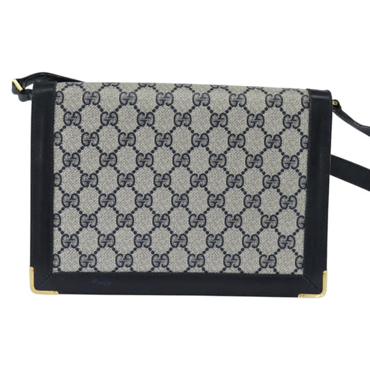 Gucci GG Supreme Messenger Bag GG canvas, NAVY, PVC, Shoulder bag