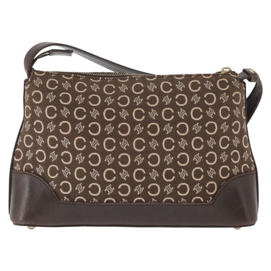 Celine C Macadam Shoulder bag Canvas, BROWN, CANVAS, Shoulder bag