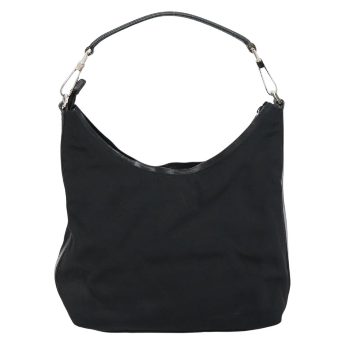 Gucci Zip Hobo Nylon, Black, Nylon, Handbag