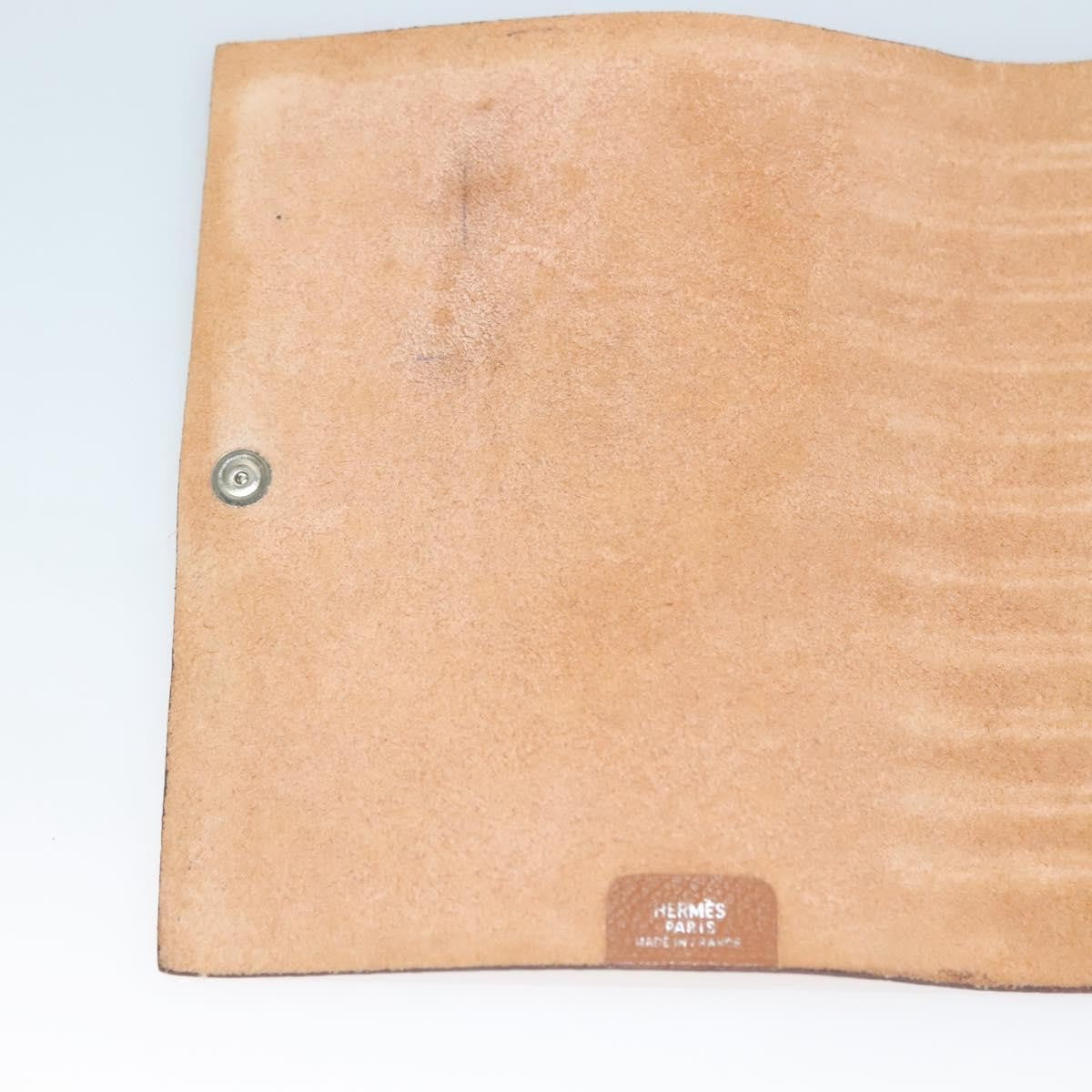 Hermes Ulysse Agenda Cover Leather, BROWN, LEATHER, Clutche & pouche